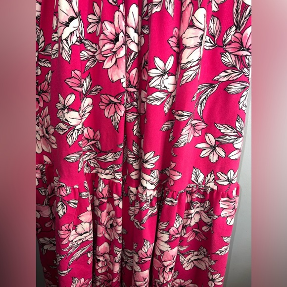 C Wonder by Christian Siriano Floral Tiered Ruffle bottom dress size M EUC - Picture 4 of 7